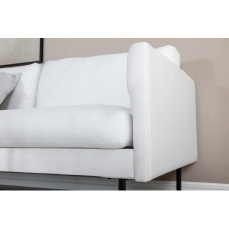 Zoom 2 personers Sofa - Sort og Hvid