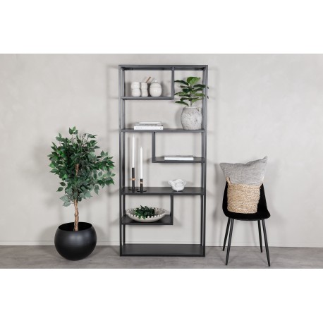 Staal Reol 85 x 188 cm - Sort