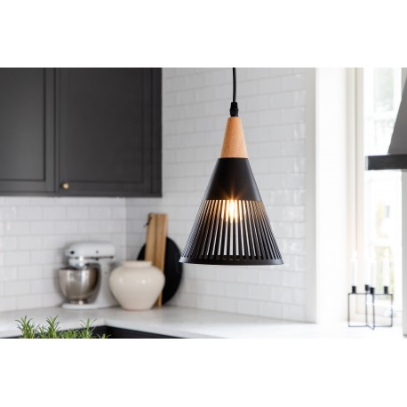 Gruid Belysning - Sort og Træ