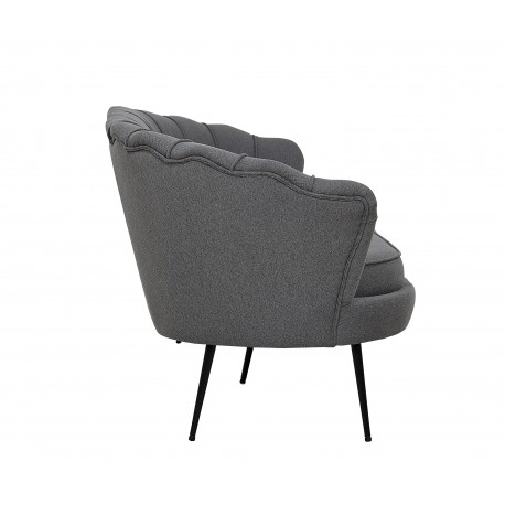Calais 3 personers Sofa - Sort og Grå