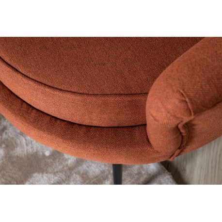 Calais 3 personers Sofa - Sort og - Rød