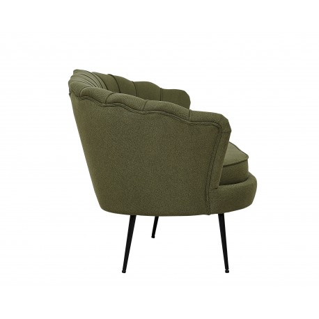 Calais 3 personers Sofa - Sort og Grøn