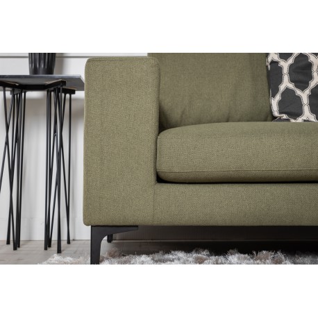 Bolero 3 personers Sofa - Sort og Grøn