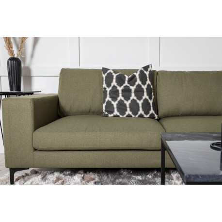 Bolero 3 personers Sofa - Sort og Grøn