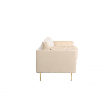 Boom 3 personers Sofa - Beige og Messing