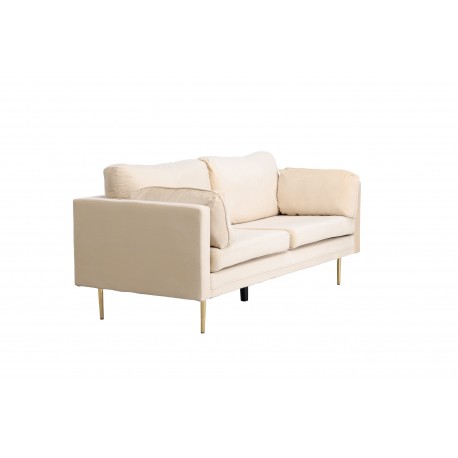 Boom 3 personers Sofa - Beige og Messing