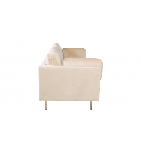 Boom 3 personers Sofa - Beige og Messing