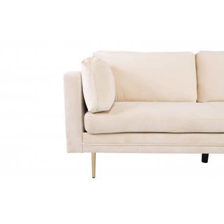 Boom 3 personers Sofa - Beige og Messing