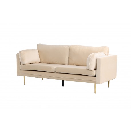 Boom 3 personers Sofa - Beige og Messing