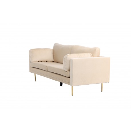 Boom 3 personers Sofa - Beige og Messing
