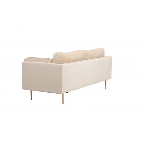 Boom 3 personers Sofa - Beige og Messing