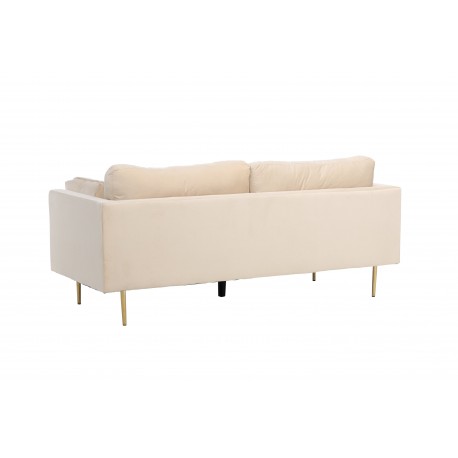 Boom 3 personers Sofa - Beige og Messing