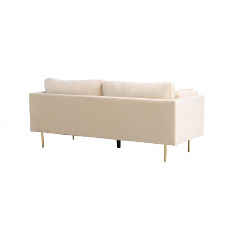 Boom 3 personers Sofa - Beige og Messing