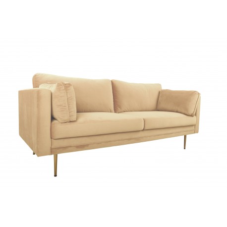 Boom 3 personers Sofa - Beige og Messing