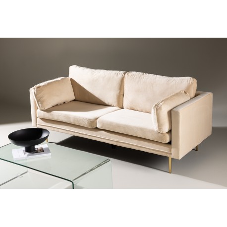 Boom 3 personers Sofa - Beige og Messing