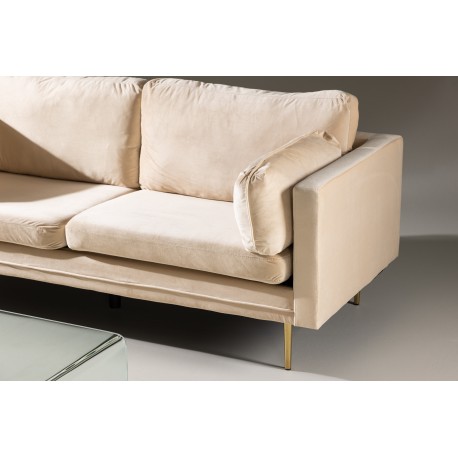 Boom 3 personers Sofa - Beige og Messing