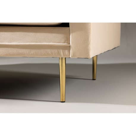 Boom 3 personers Sofa - Beige og Messing