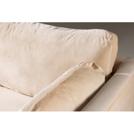 Boom 3 personers Sofa - Beige og Messing