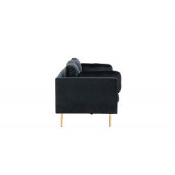 Boom 3 personers Sofa - Sort og Messing