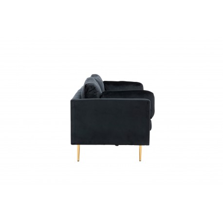 Boom 3 personers Sofa - Sort og Messing