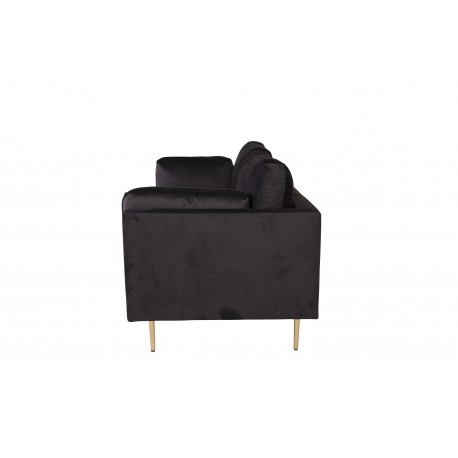 Boom 3 personers Sofa - Sort og Messing