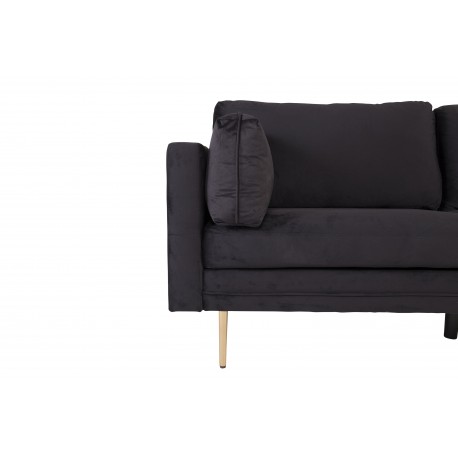 Boom 3 personers Sofa - Sort og Messing