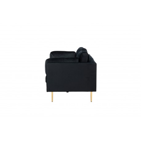 Boom 3 personers Sofa - Sort og Messing