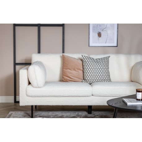 Boom 3 personers Sofa - Sort og Hvid