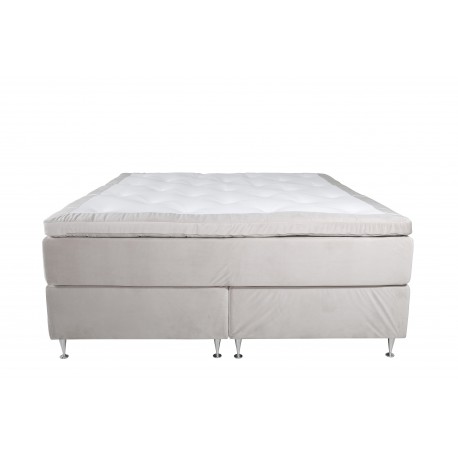 Alvdalen Kontinentalseng 180x200 - Beige velour