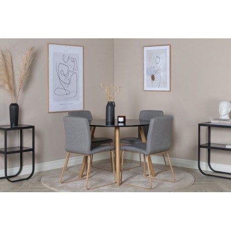 Rundt Spisebordssæt Plaza med stole Mace