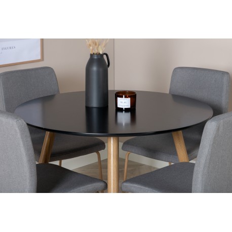 Rundt Spisebordssæt Plaza med stole Mace