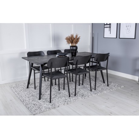 Spisebordssæt Sleek med Spisebordsstole Polly