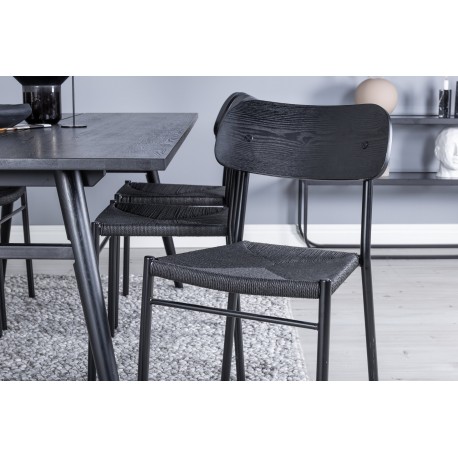 Spisebordssæt Sleek med Spisebordsstole Polly