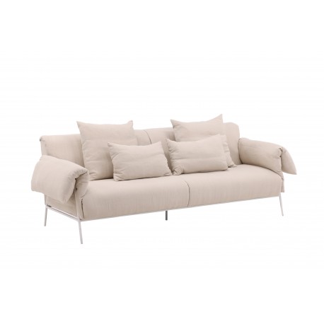 ockero 3 personers Sofa - Beige og Hvid