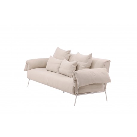 ockero 3 personers Sofa - Beige og Hvid
