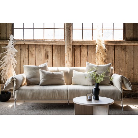 ockero 3 personers Sofa - Beige og Hvid