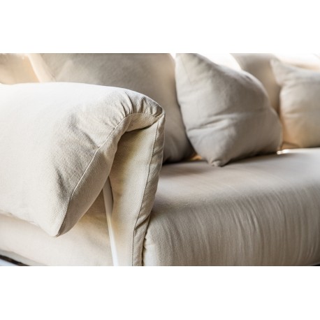 ockero 3 personers Sofa - Beige og Hvid