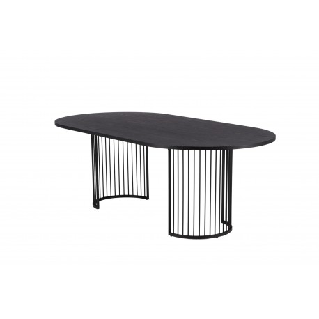 Hamneskar Ovalt spisebord 220 x 110 cm - Sort