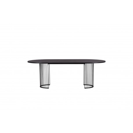 Hamneskar Ovalt spisebord 220 x 110 cm - Sort
