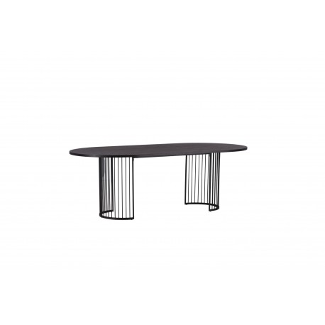 Hamneskar Ovalt spisebord 220 x 110 cm - Sort