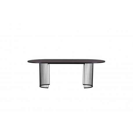 Hamneskar Ovalt spisebord 220 x 110 cm - Sort