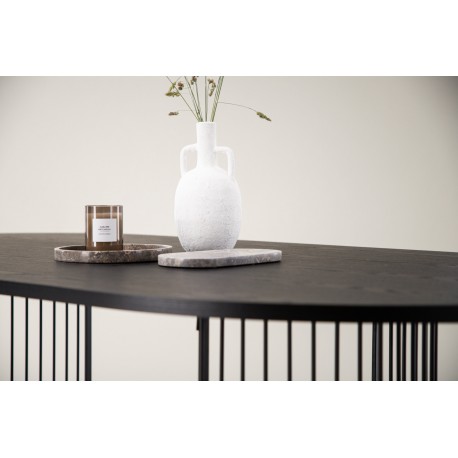 Hamneskar Ovalt spisebord 220 x 110 cm - Sort