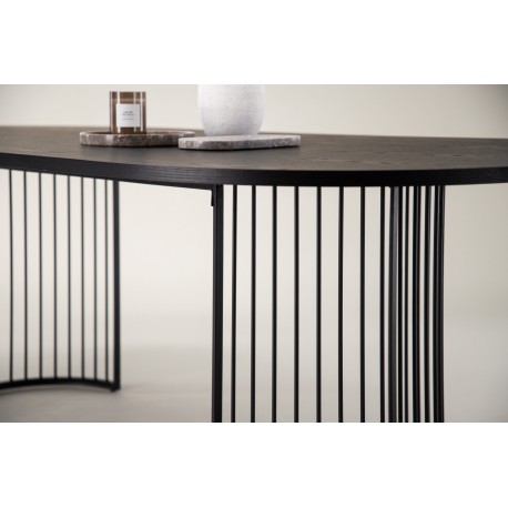 Hamneskar Ovalt spisebord 220 x 110 cm - Sort