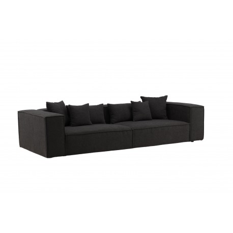 Gillholmen 3 personers Sofa - Sort og Mørkegrå