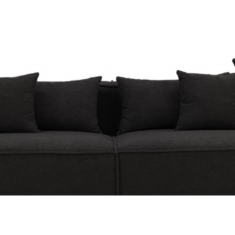 Gillholmen 3 personers Sofa - Sort og Mørkegrå