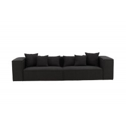 Gillholmen 3 personers Sofa - Sort og Mørkegrå