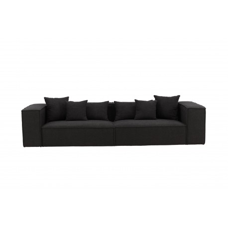 Gillholmen 3 personers Sofa - Sort og Mørkegrå