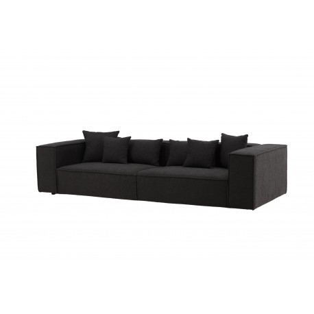 Gillholmen 3 personers Sofa - Sort og Mørkegrå