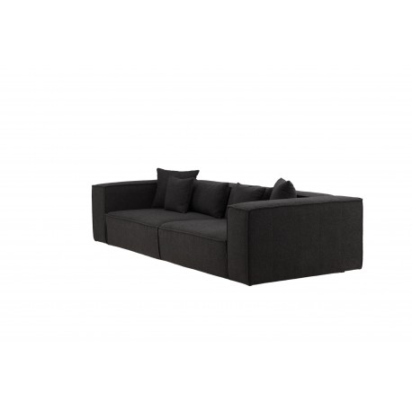 Gillholmen 3 personers Sofa - Sort og Mørkegrå