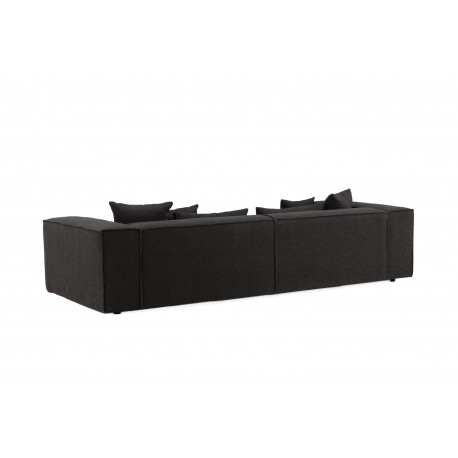 Gillholmen 3 personers Sofa - Sort og Mørkegrå